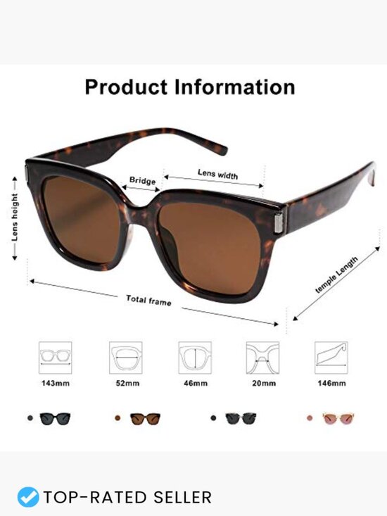 Polarized Square Sunglasses UV400 Protection Retro Trendy Unisex main image 4